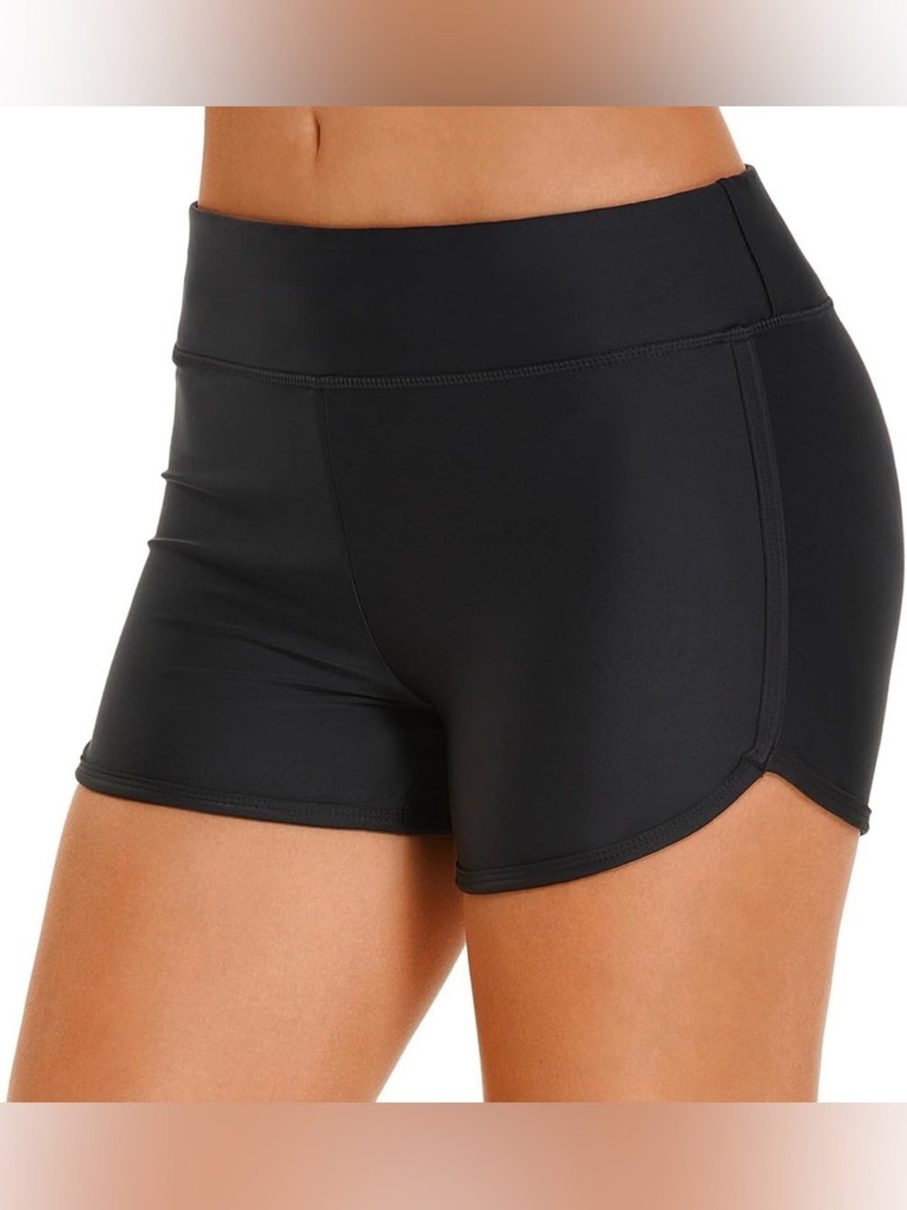 HODOSPORTS 3" High Waisted Board Shorts UPF50+ Quick Dry Swimsuit Bikini Bottoms